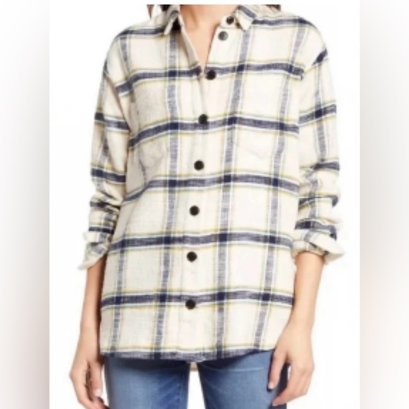 Madewell Tops - NWOT Madewell Oversized Ex-Boyfriend Shacket in “Caney Plaid” Pattern.